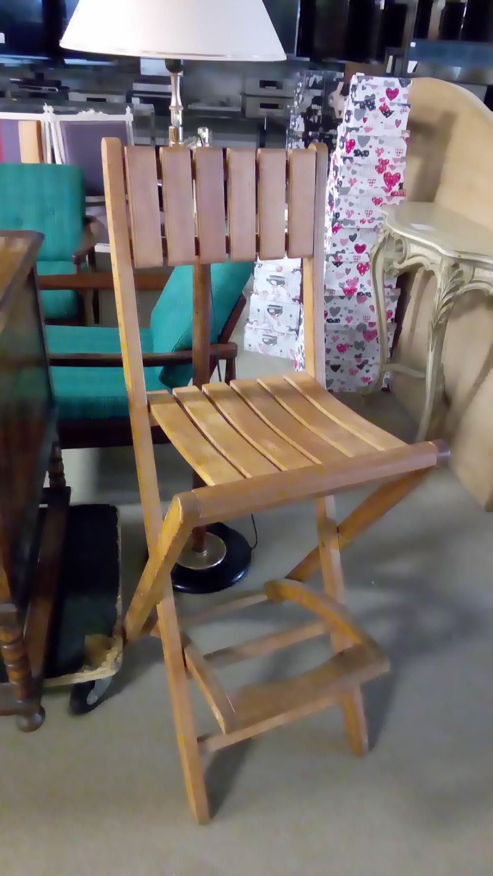 CHAISE HAUTE PLIANTE TECK