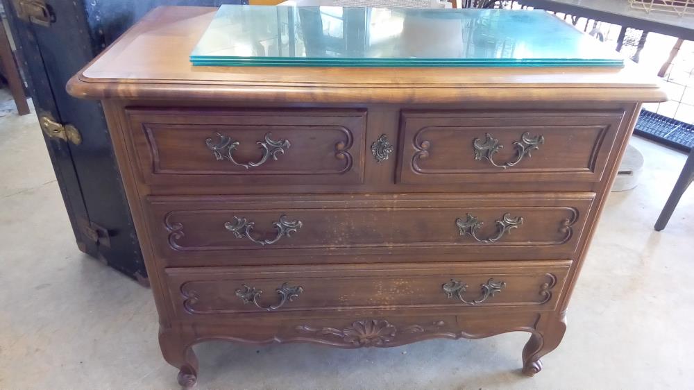COMMODE MERISIER 4 TIROIRS