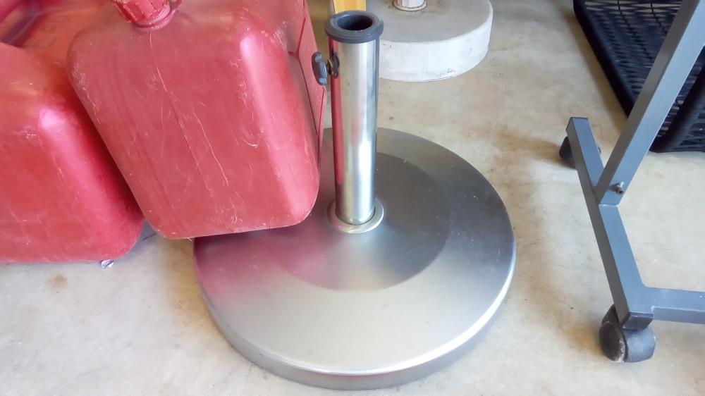 PIED DE PARASOL INOX