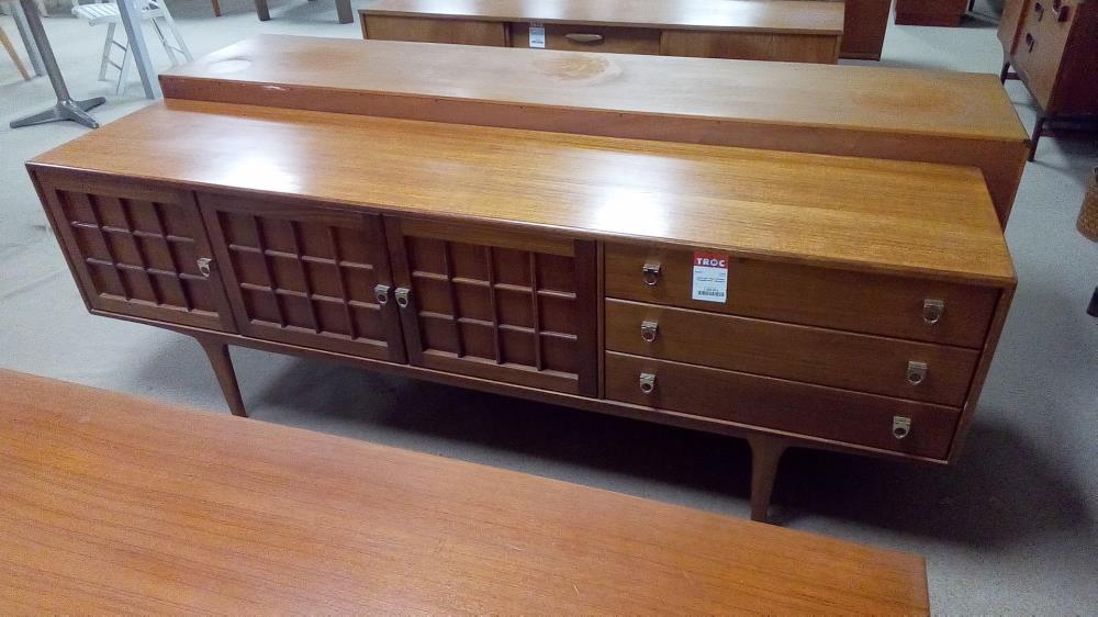 ENFILADE TECK VINTAGE YOUNGER 3P3T  206*46*73 CM