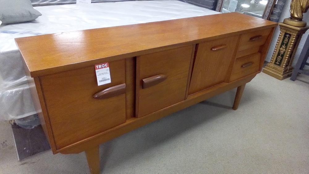 ENFILADE JENTIQUE DÉSAXÉE  TECK 166X40X76