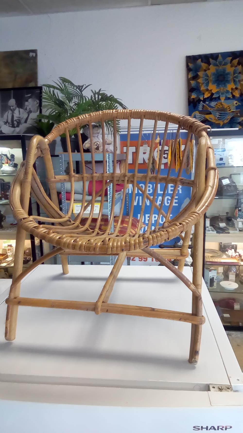 FAUTEUIL ROTIN ENFANT