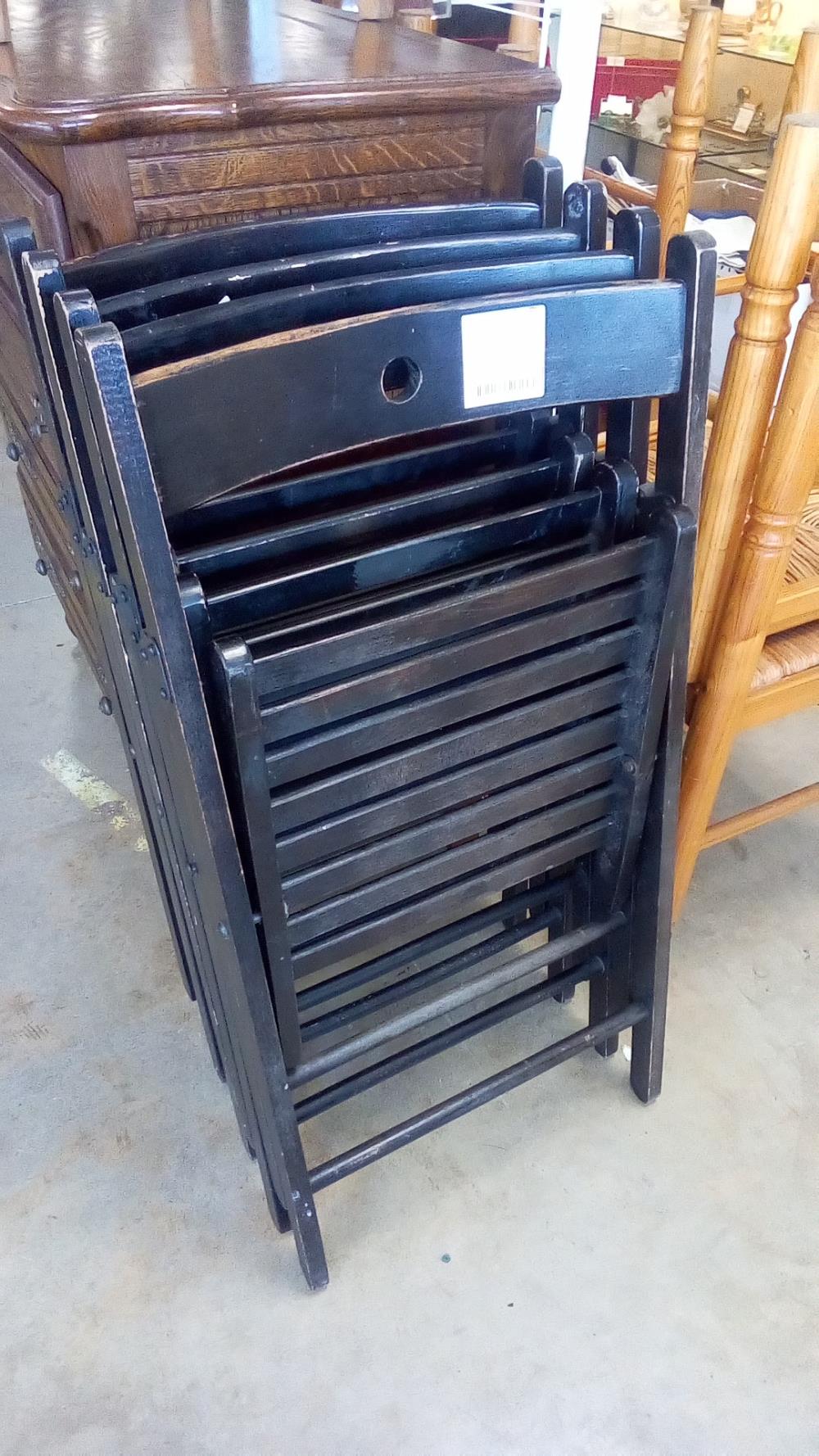 LOT DE 4 CHAISES PLIANTES