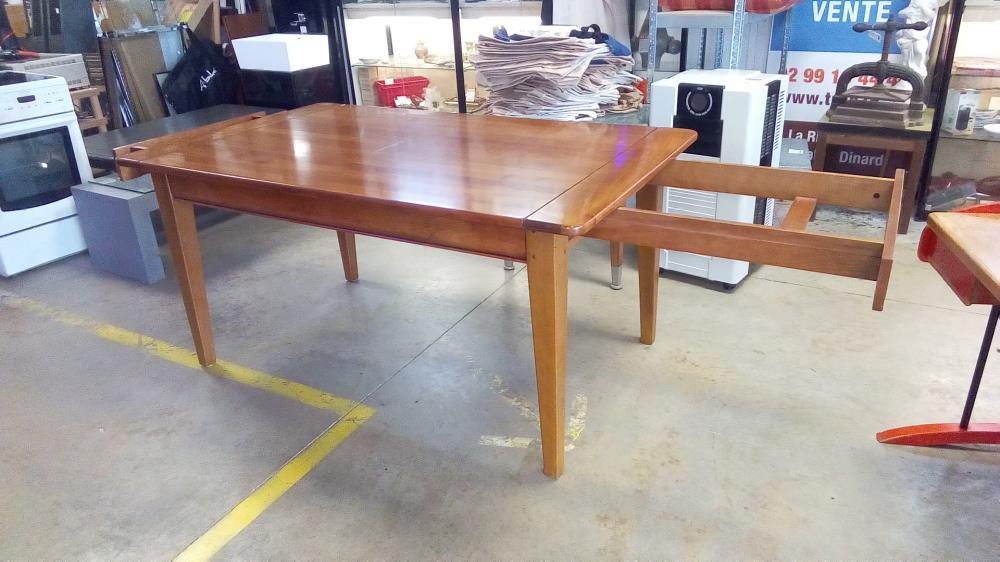 TABLE MERISIER RECTANGLE 2 ALLONGES 2M50