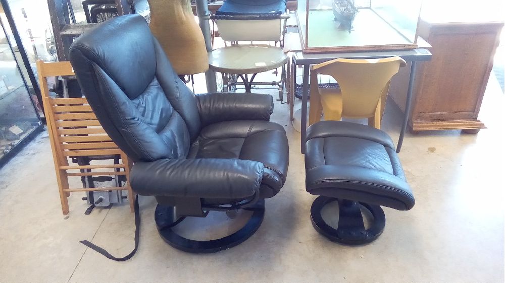 FAUTEUIL RELAX NOIR AVEC RP