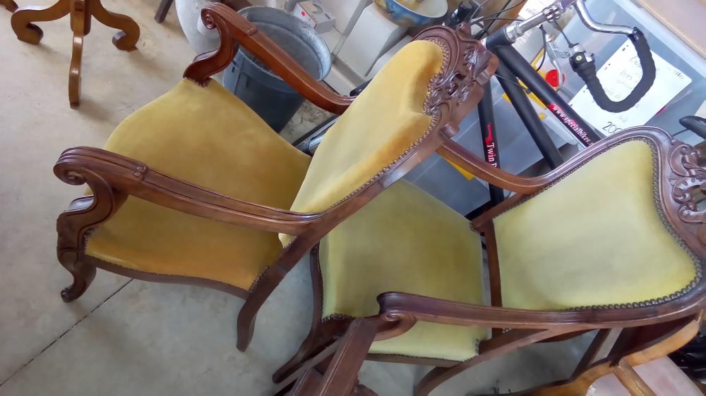 FAUTEUIL VELOURS VERT L'UNITÉ