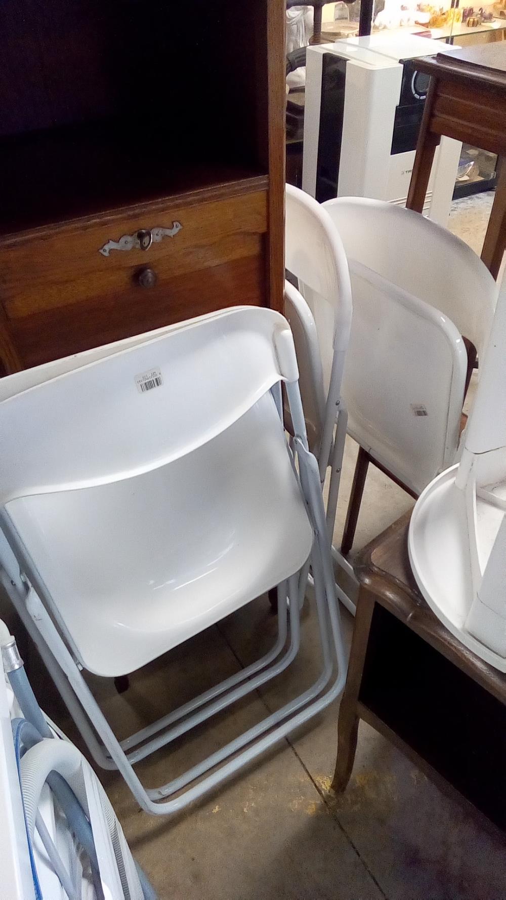 LOT DE 4 CHAISES PLIANTES