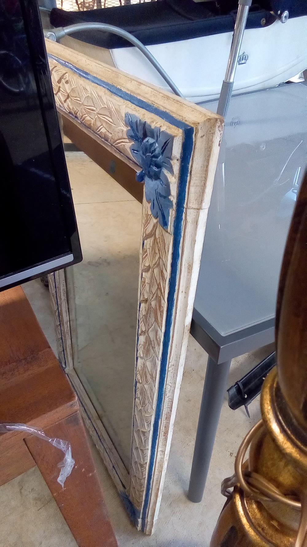 MIROIR BLEU ET BLANC