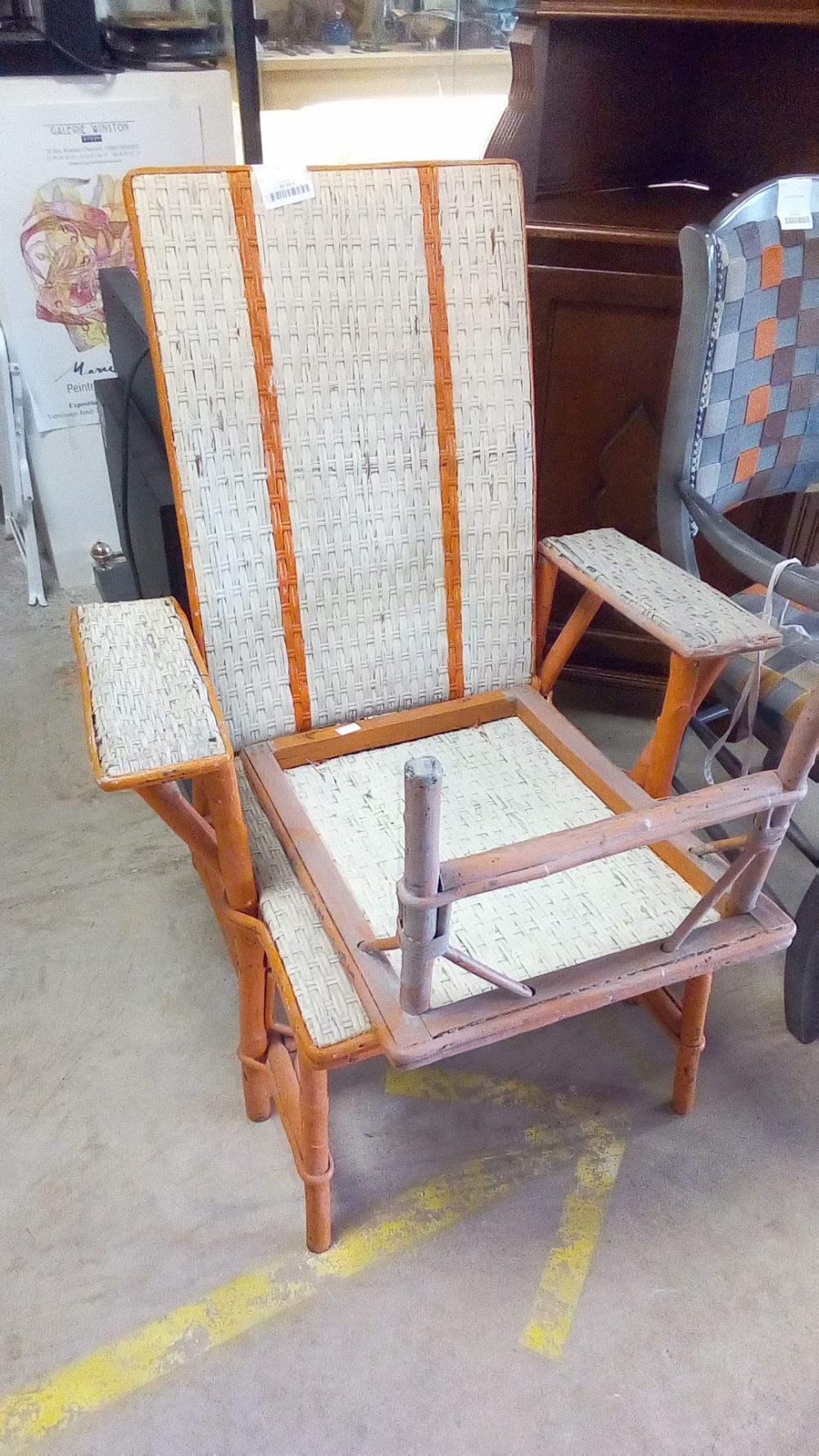 RELAX DE JARDIN ANCIEN ROTIN