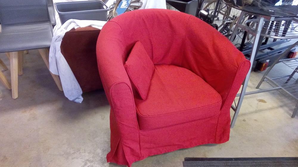 FAUTEUIL ROUGE DEHOUSSABLE IKEA