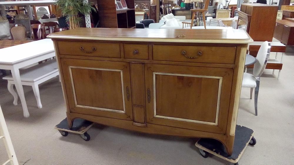 BUFFET MERISIER MODERNE BICOLORE