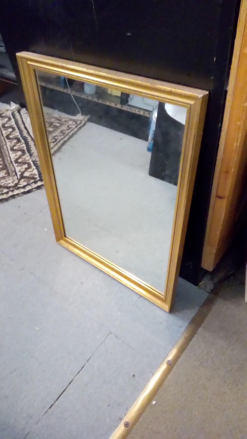 MIROIR DORÉ RECTANGLE