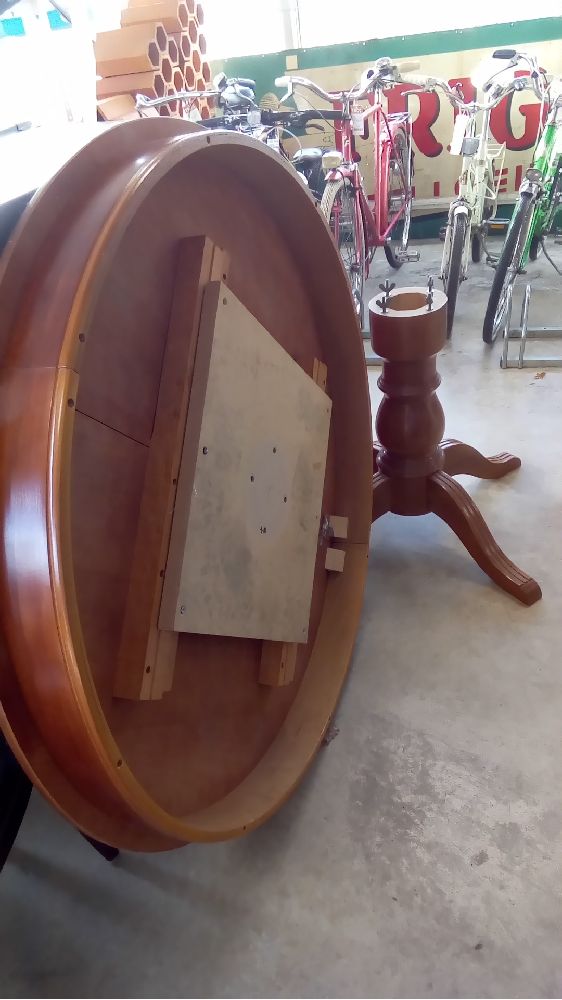 TABLE RONDE MERISIER AVEC ALLONGES