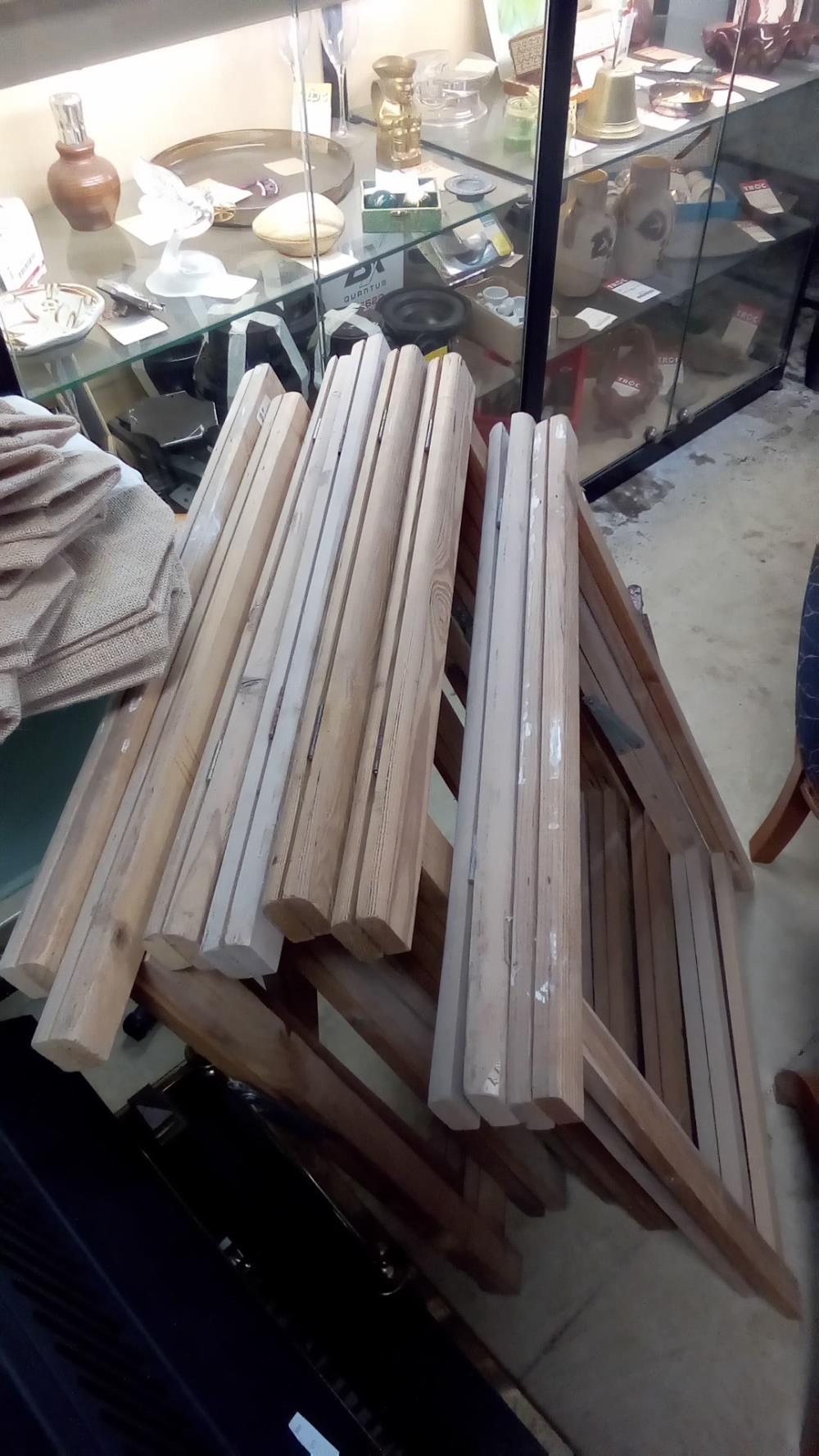 PAIRE DE TRÉTEAUX BOIS