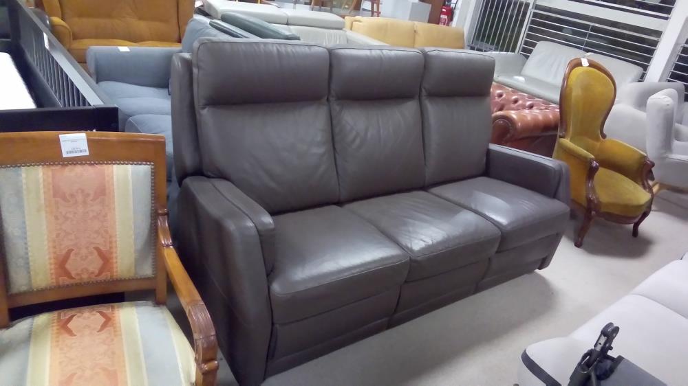 CANAPÉ MARRON FIXE 3 PLACES CHÂTEAU D'AX