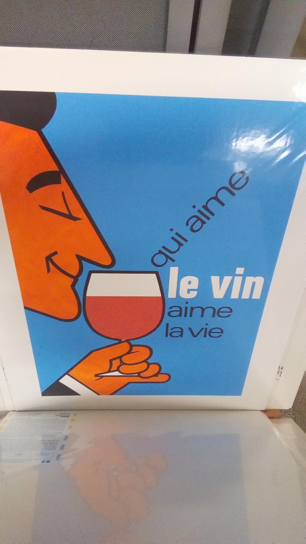 REPRO QUI AIME LE VIN AIME LA VIE