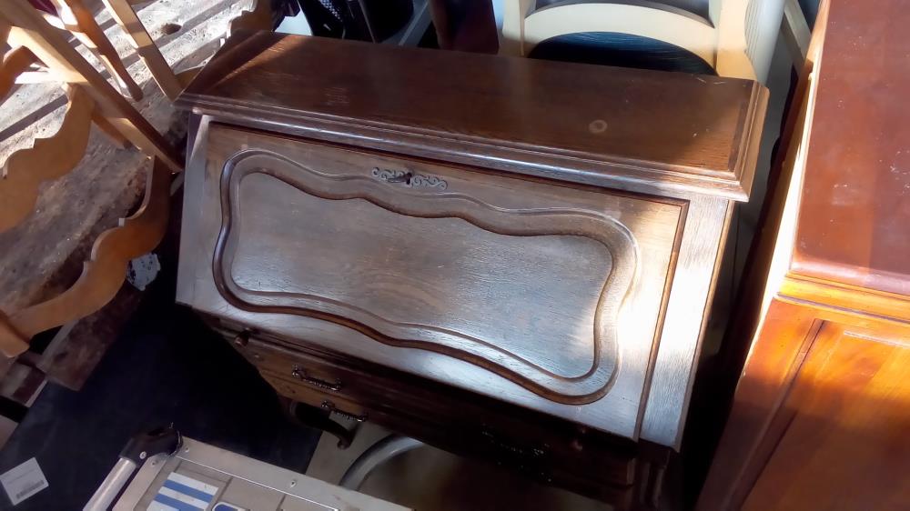 SECRÉTAIRE CHÊNE 2 TIROIRS