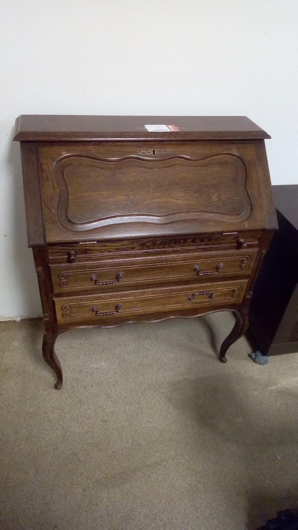 SECRETAIRE CHENE 2 TIROIRS