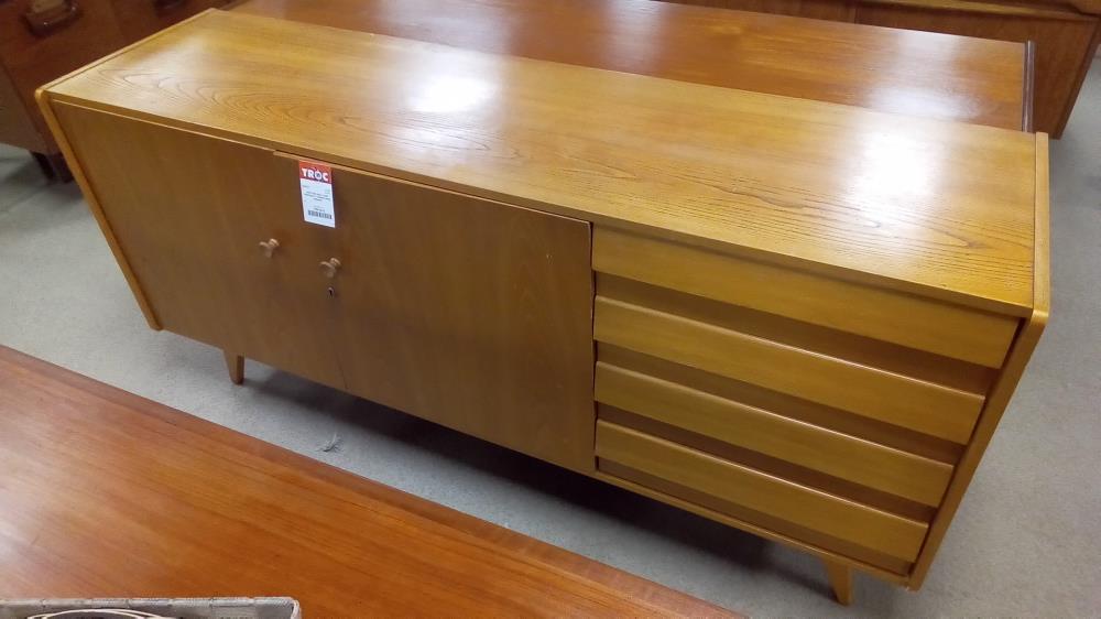 ENFILADE BOIS CLAIR PORTES ET TIROIRS DAVID 165/44/79