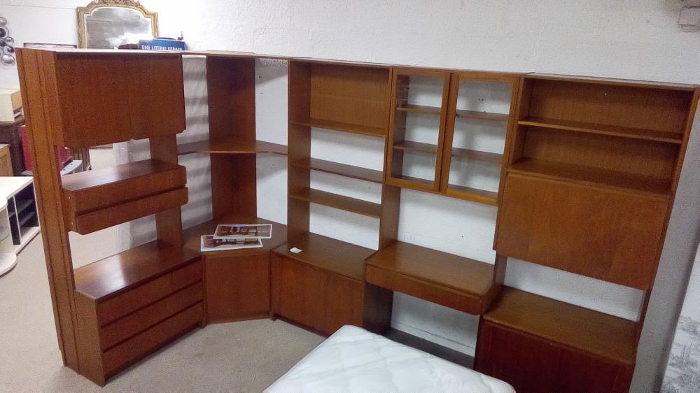 RARE MEUBLE DE SALON MACINTOSH MODULABLE  EN TECK  