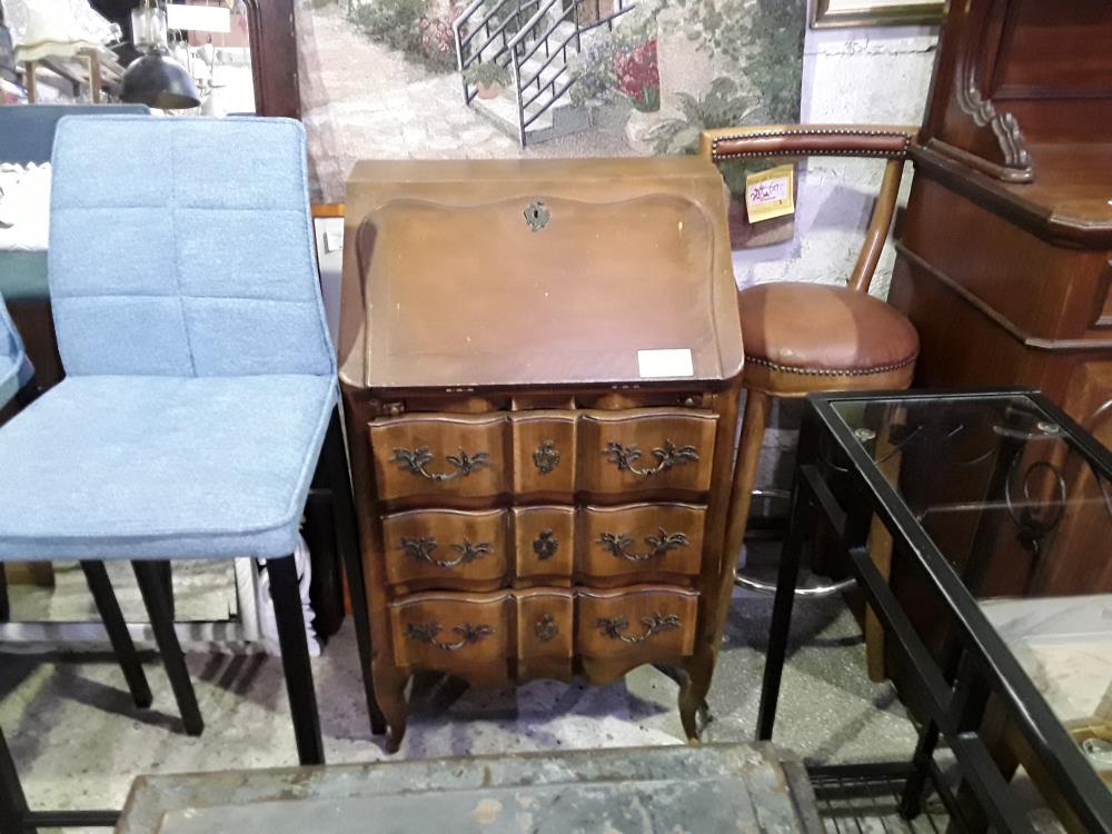 SECRETAIRE ARBALETTE 3T 1 ABATTANT AVEC PETITS COUPS