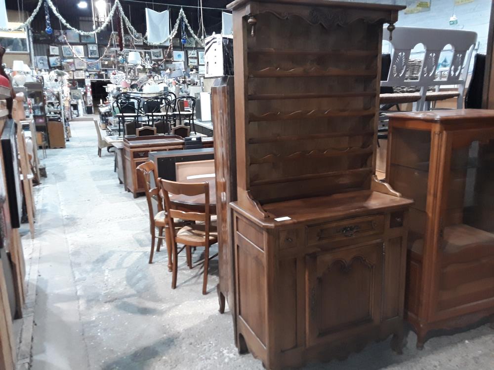 BUFFET VAISSELLIER 3T 1P NOYER