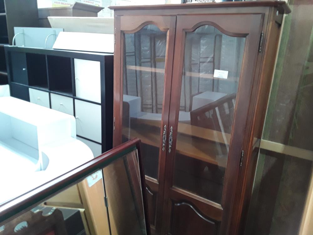 VITRINE 2P MERISIER