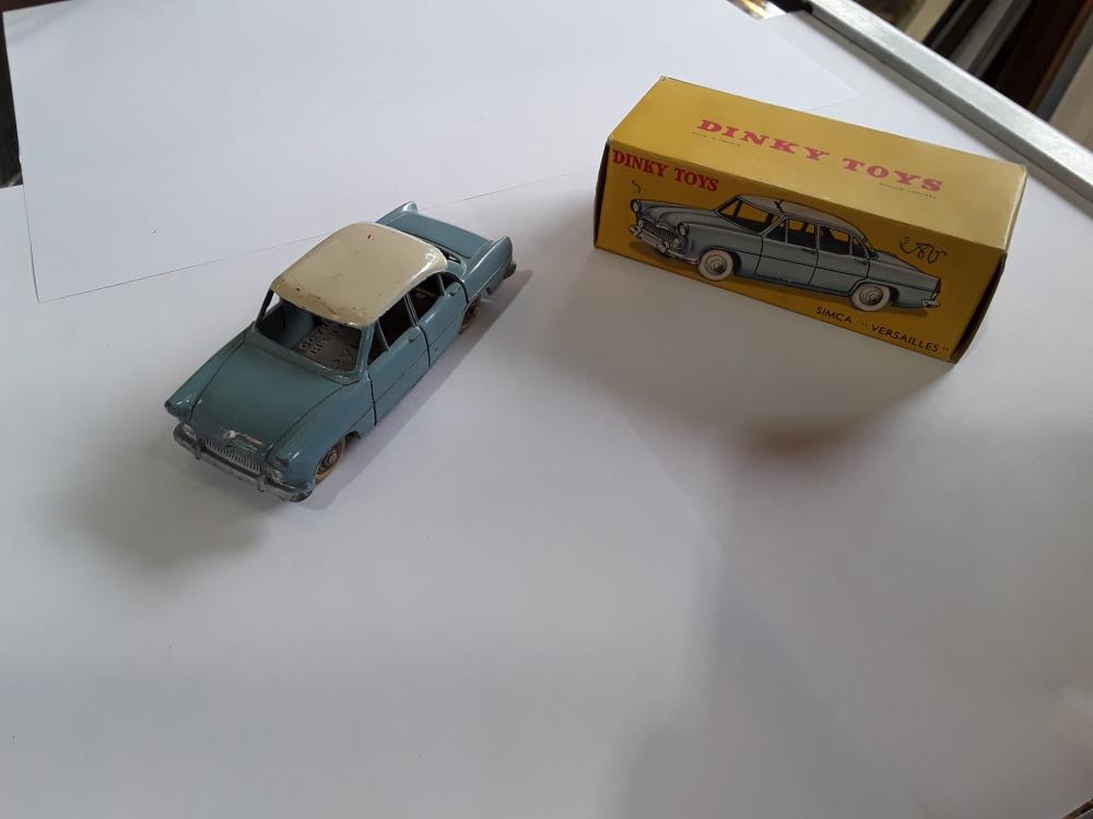 VOITURE DINKY TOY SIMCA VERSAILLES BON ETAT+BOITE