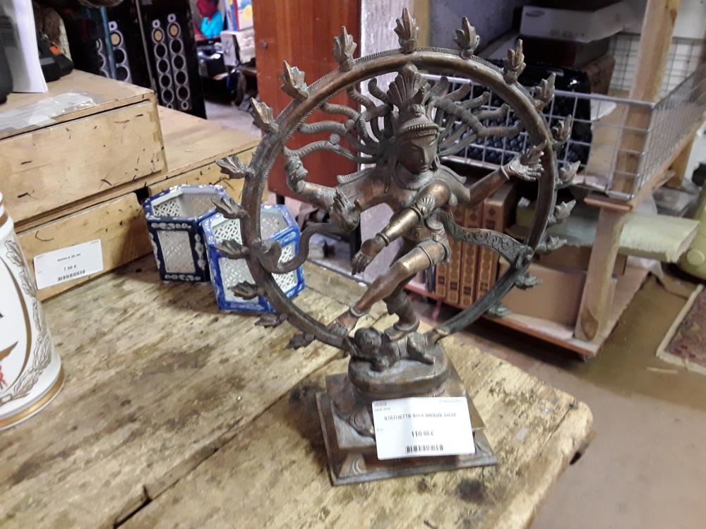 STATUETTE SHIVA BRONZE 34CM