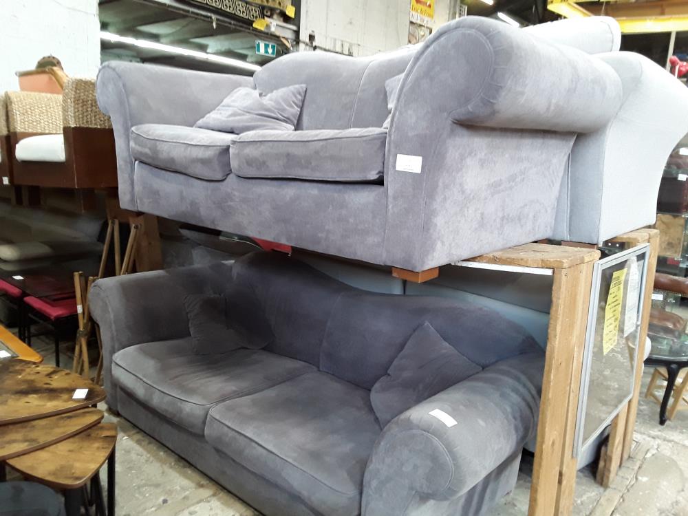 CANAPE 2 OU 3 PLACES TISSU MAUVE CLAIR 