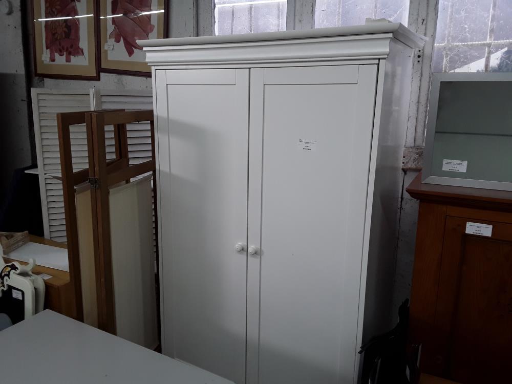 ARMOIRE 2P BLANCHE LING/PEND  1T STYLE LP