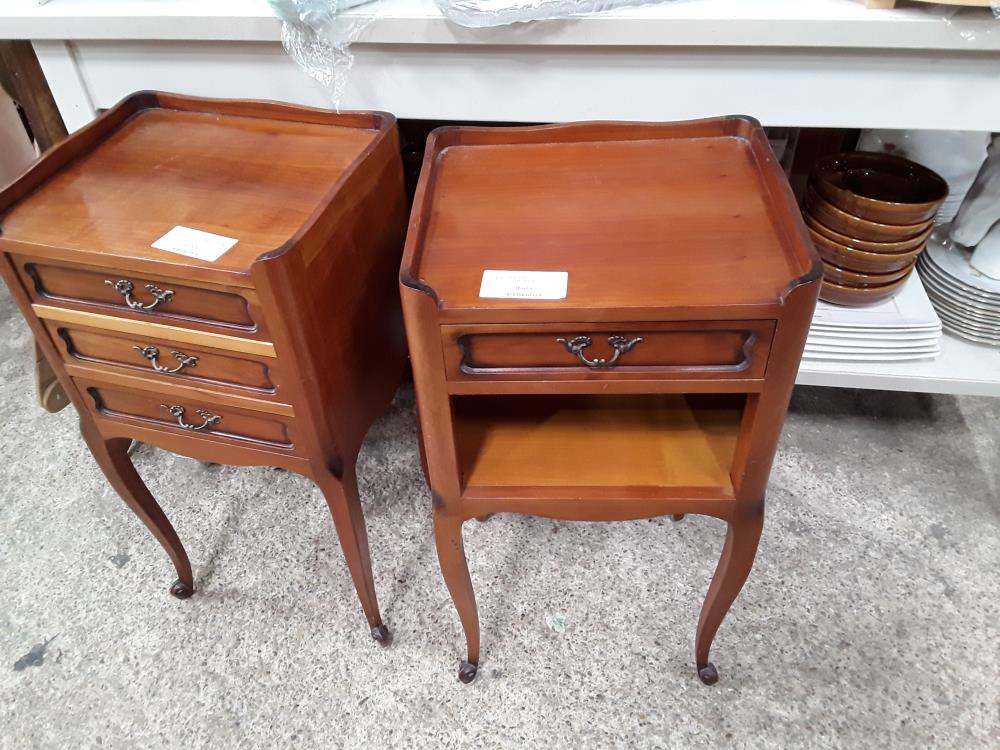 CHEVET MERISIER 1T 1NICHE STYLE REGENCE