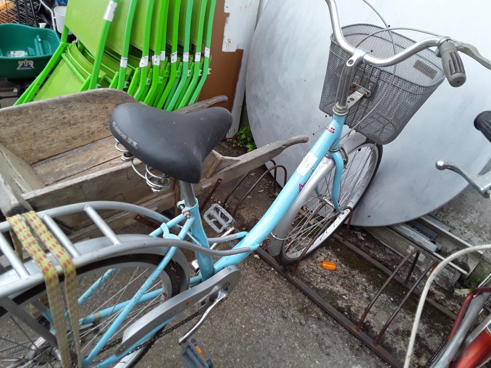 VELO BLEU ALICE ADULTE PORTE BAGAGE PANIER