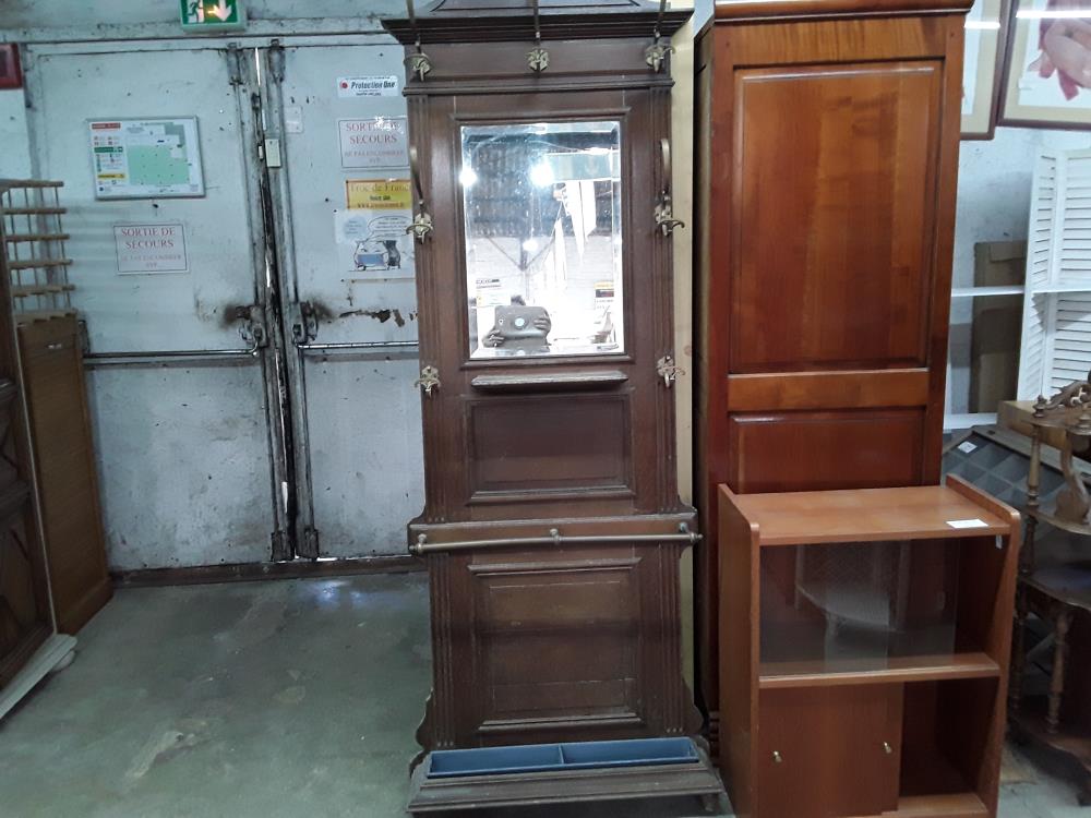 VESTIAIRE RUSTIQUE MIROIR BISAUTE 7 PATERES BAC GALVA