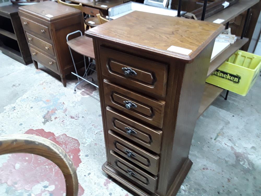 CHIFFONNIER DECOR CHENE 5 TIROIRS