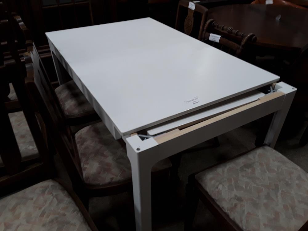 TABLE BLANCHE 120X80 + ALL DE 60 IKEA PETIT DEFAUT PLATEAU