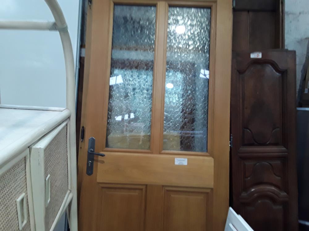PORTE D ENTREE CHENE 99X221 VITREES FEUILLETTEES