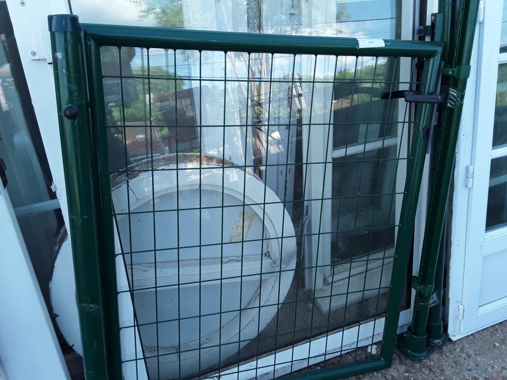 PORTILLON 1M VERT GRILLAGE + POTEAUX