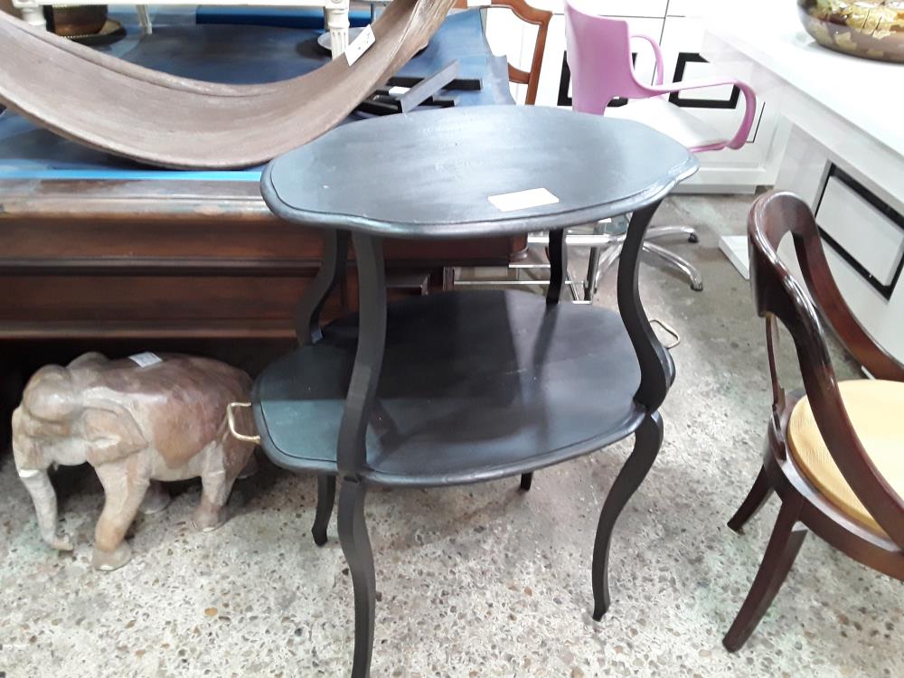 SELETTE A THE OVOIDE 2 PLATEAUX BOIS NOIRE 2 ANSES LAITON 