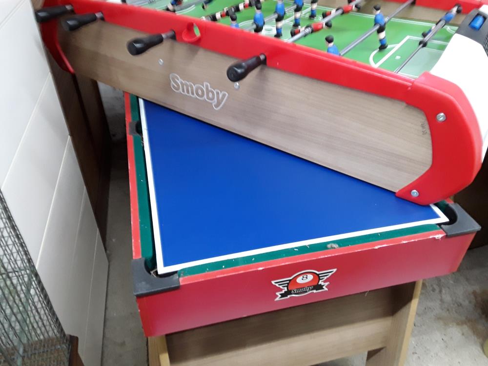 BABYFOOT 4 EN 1 BILLARD