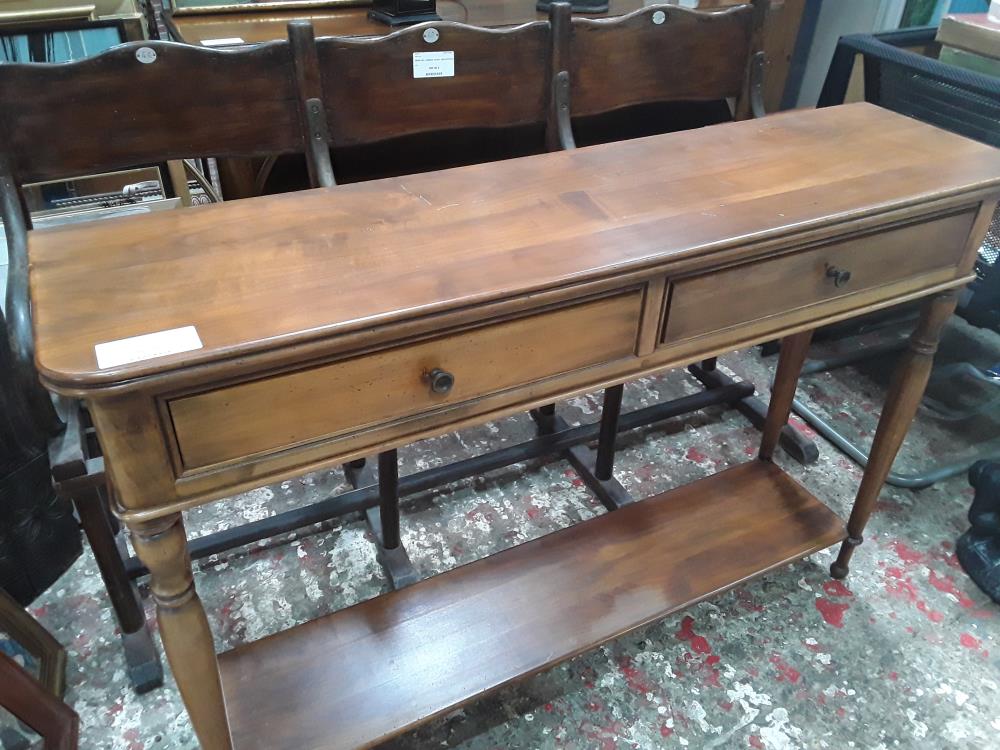 CONSOLE MERISIER 2TIROIRS