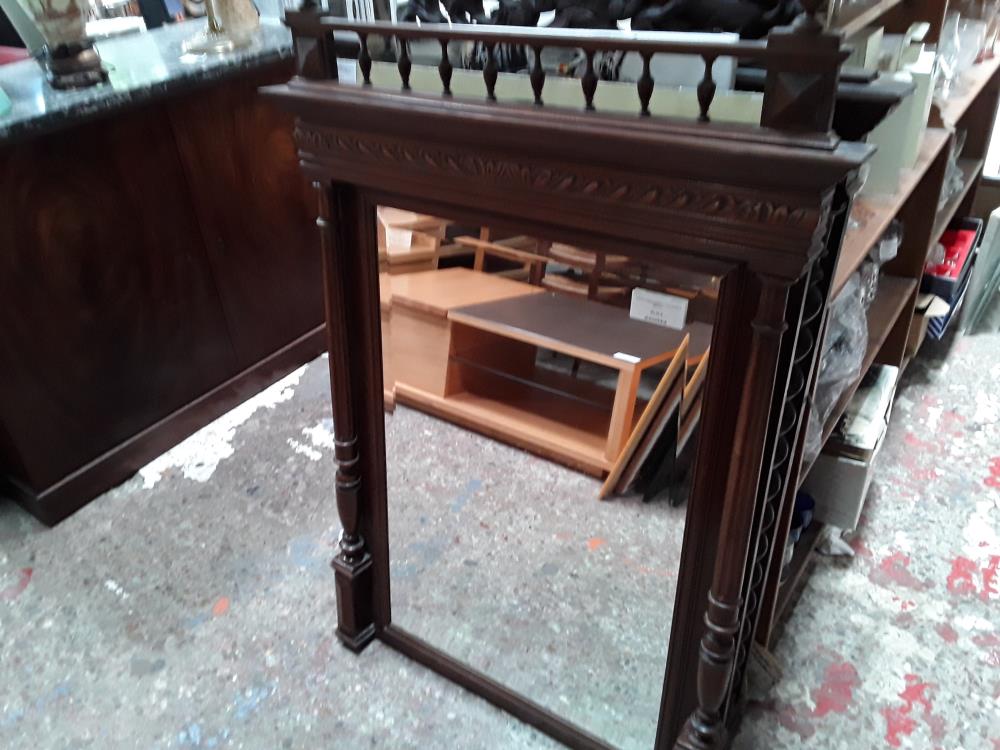 MIROIR CHENE HENRI II 1 COLONNE A DEFAUT