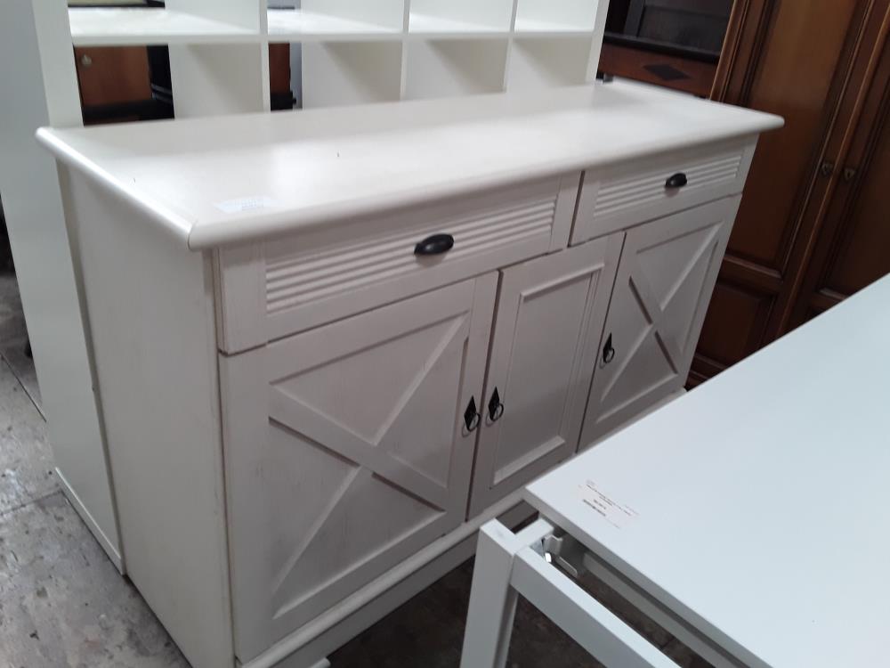 BUFFET BAS 3P 2T BLANC DECO