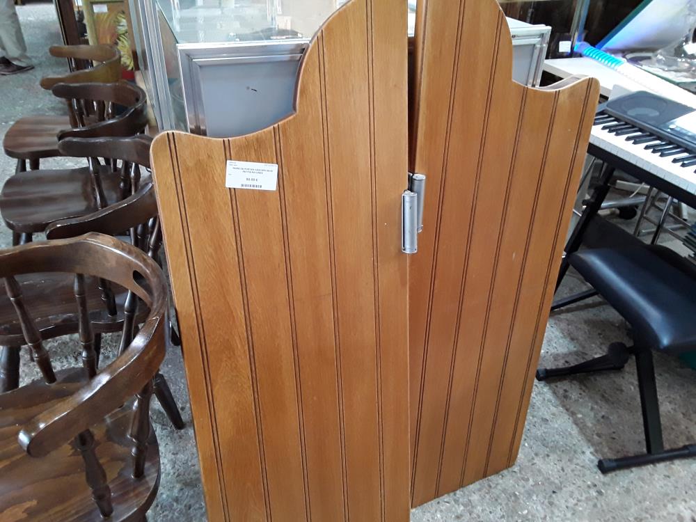 PAIRE DE PORTES WESTERN BOIS PETITE RAYURES