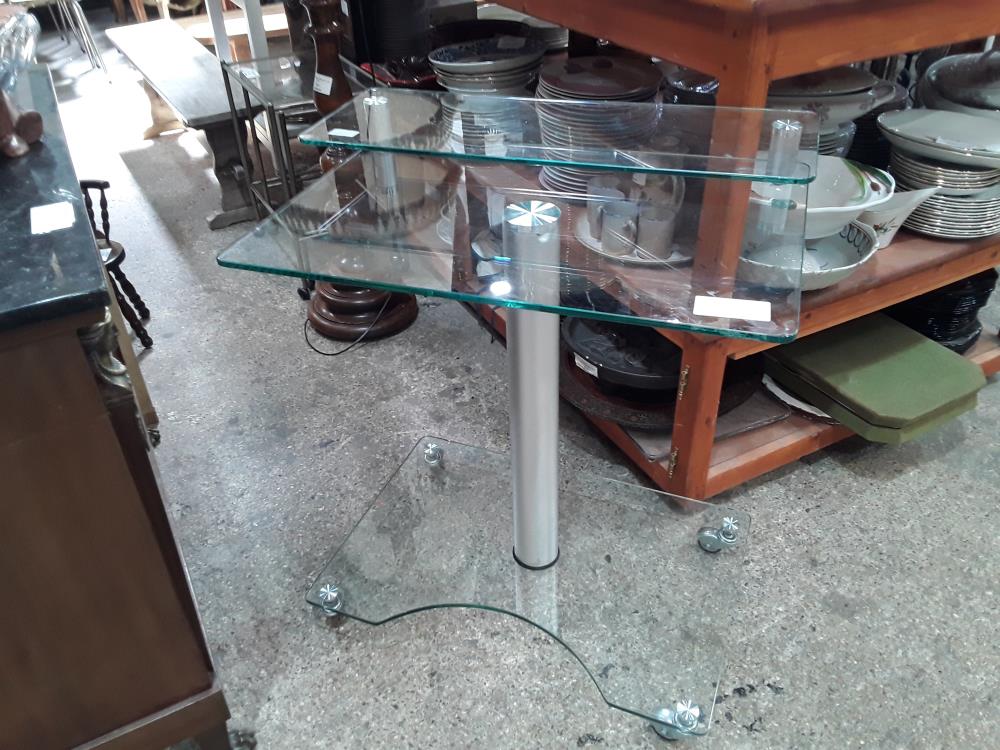 BUREAU 3 PLATEAU VERRE DESIGN