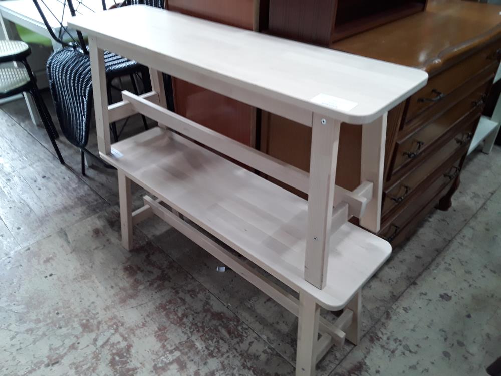 BANC IKEA  CERUSE BEIGE 103CM