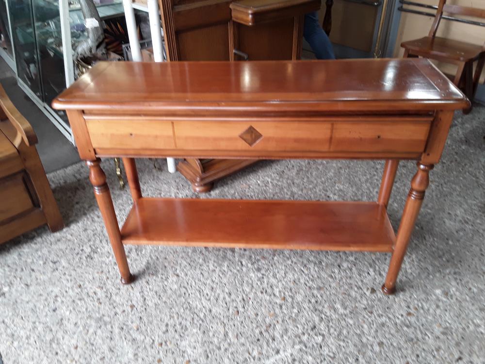 CONSOLE MERISIER 135CM 1 TIROIR