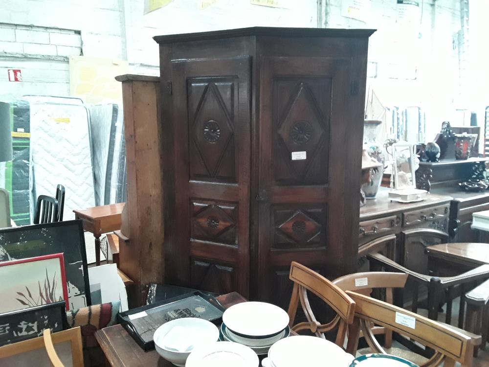 ENCOIGNURE ANCIENNE  CHENE  2P