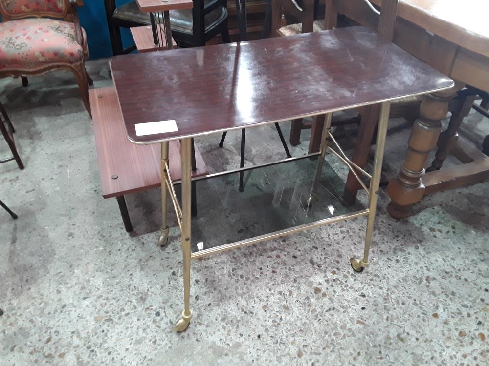 TABLE TV ROULANTE VINTAGE 