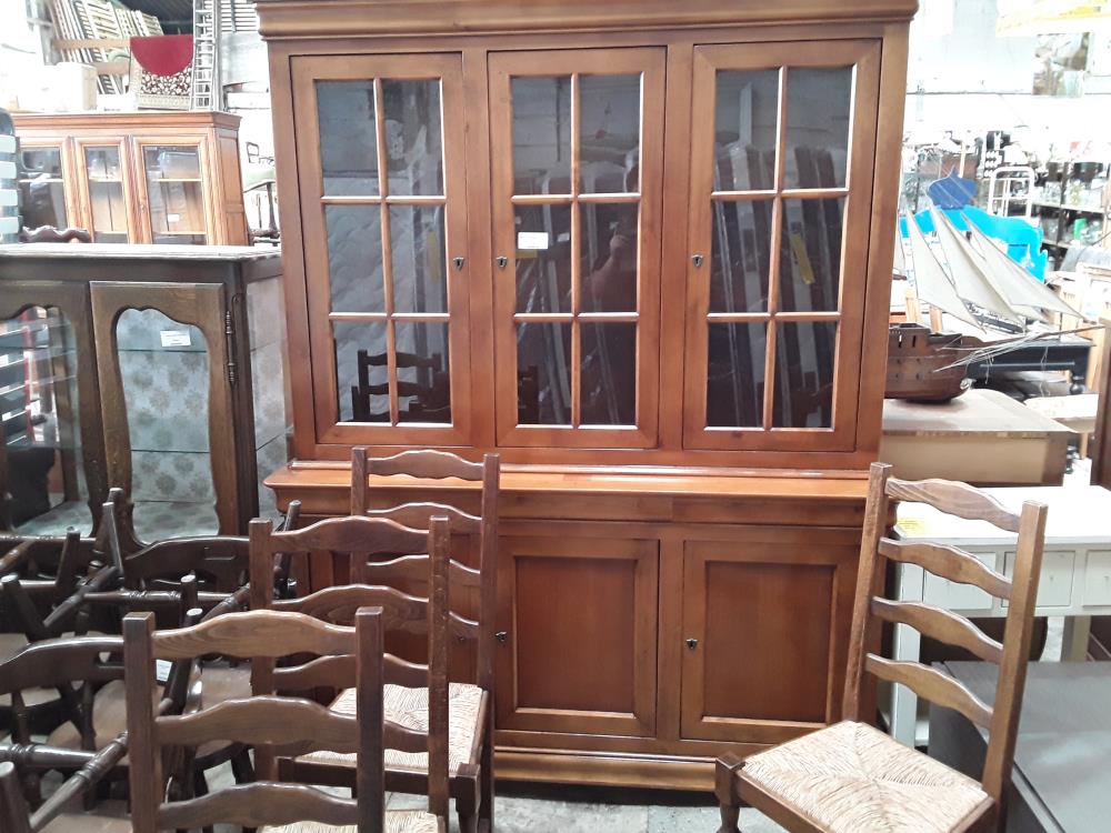 BIBLIOTHEQUE 2 CORPS PARTIE VITREE  LP MERISIER 3P